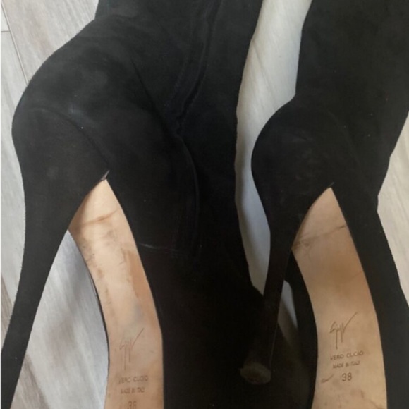 Giuseppe Zanotti Eva Skyhigh Stiletto Heel Knee High Platform Boots 38 suede - Picture 5 of 9
